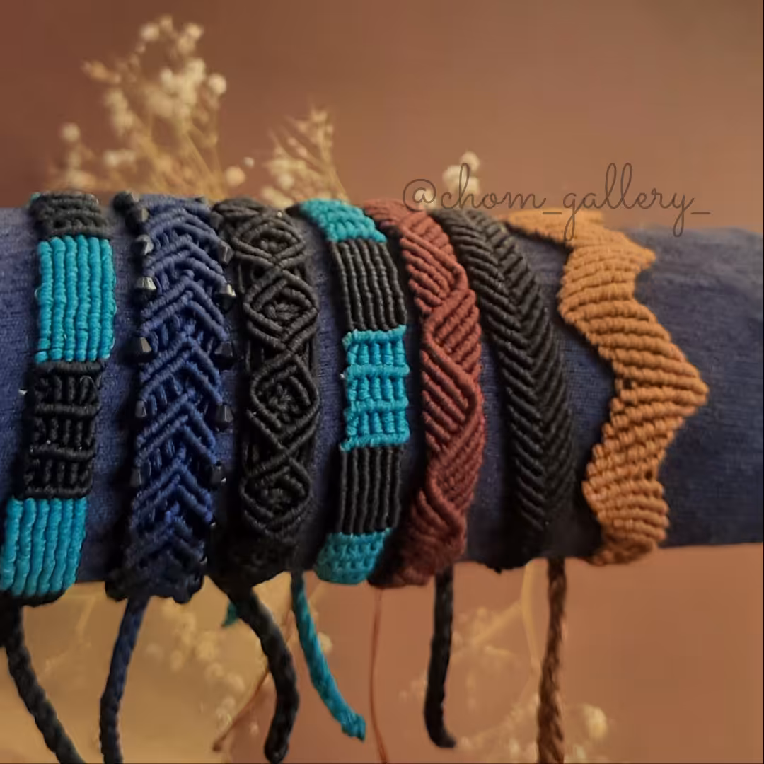 دستبند میکرومکرومه بافی 