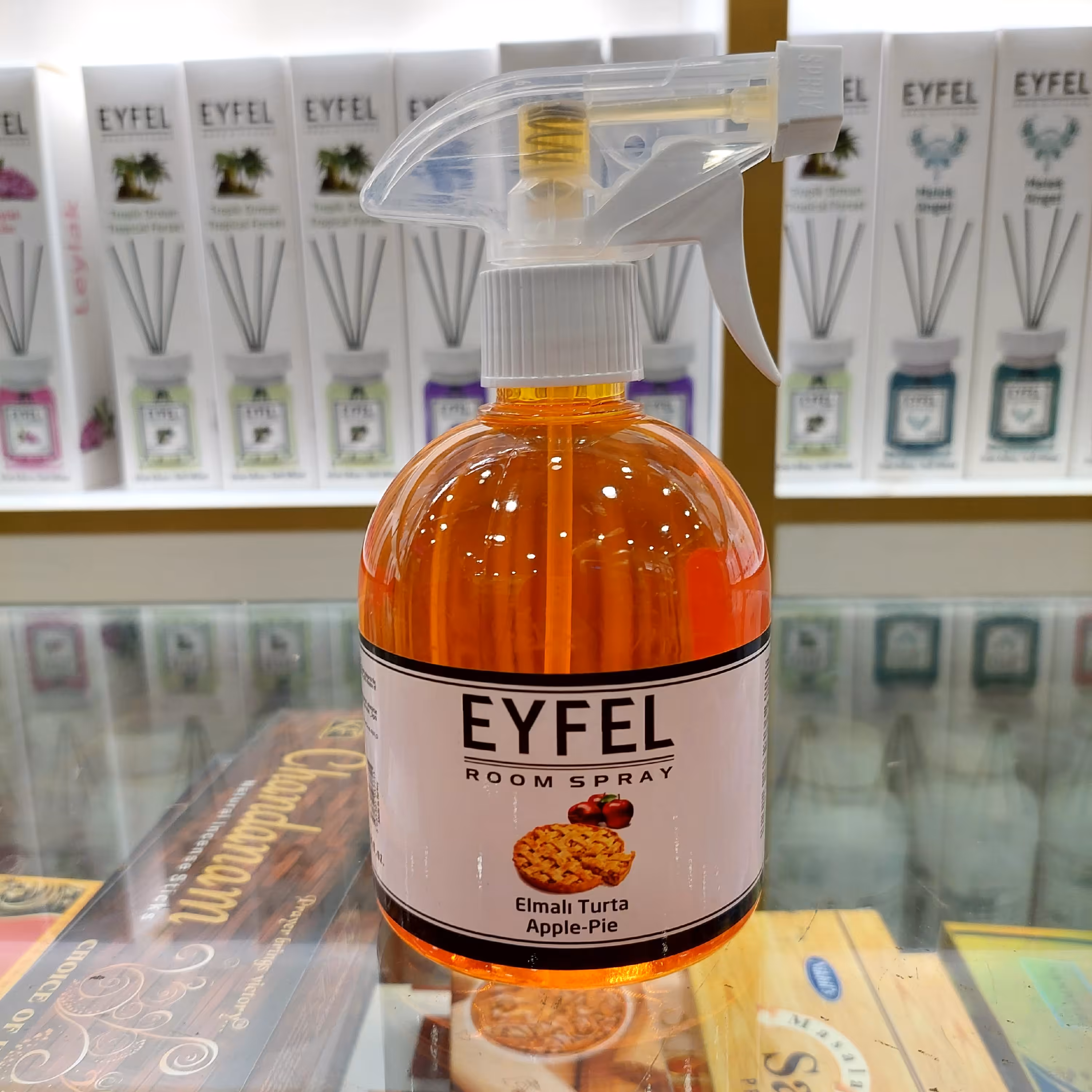 اسپری خوشبو کننده ایفل اصلی   ساخت ترکیه با رایحه  پای سیب (500 میل) 