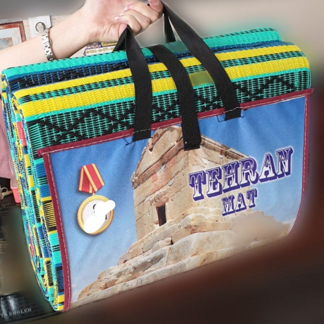زیرانداز حصیری 4یاردی(هزینه ارسال پس کرایه)