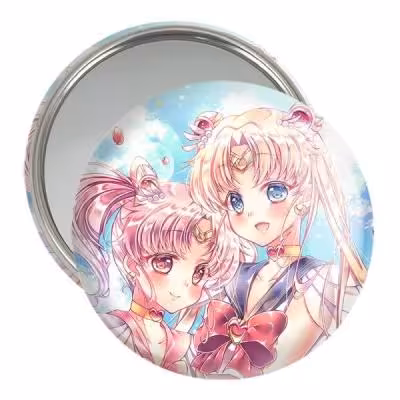 آینه جیبی خندالو مدل اوساگی تسوکینو و چیبیوسا انیمه سیلور مون Sailor Moon کد 17459