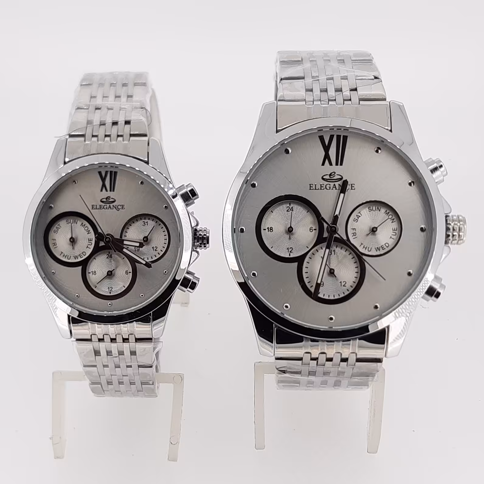 ساعت الگانس فلزی فول تایم ست کد 04