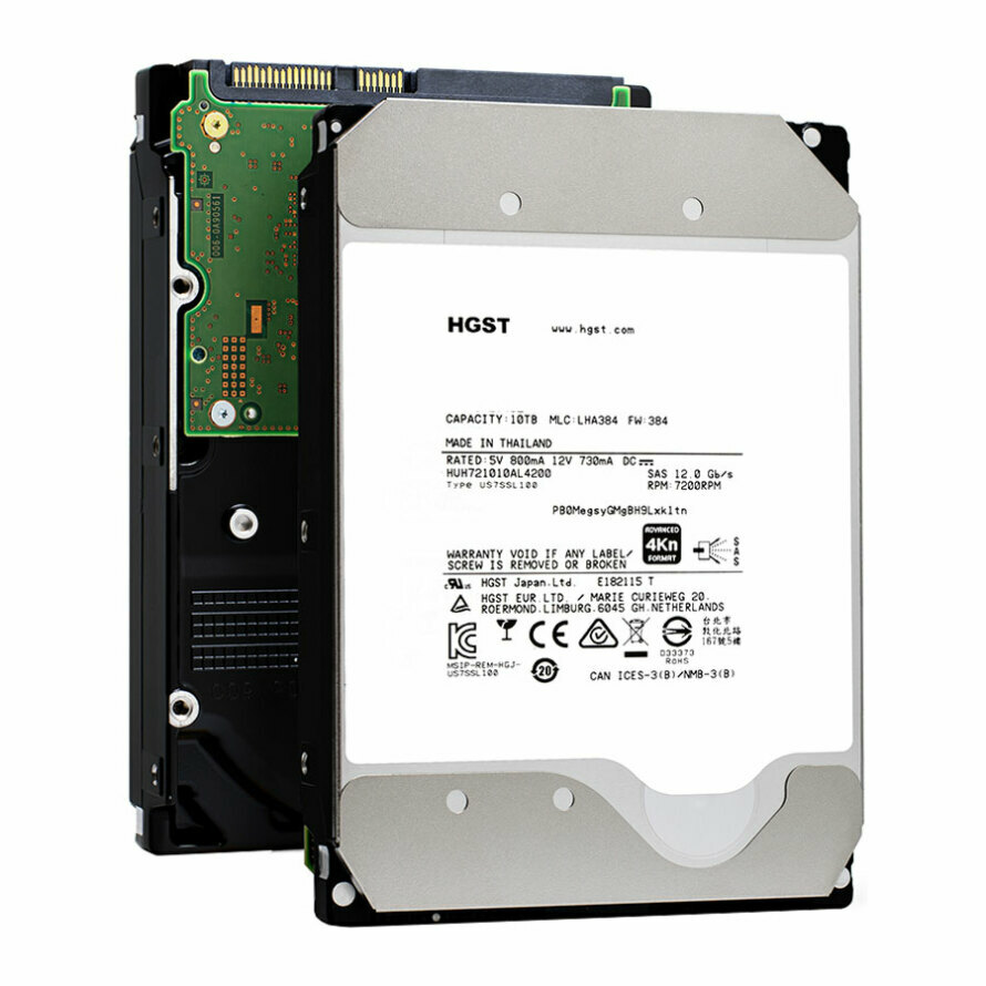 هارد اینترنال 35 اینچ وسترن دیجیتال HGST Ultrastar He10 10TB