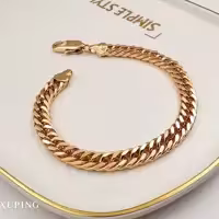 دستبنداسپرت کارتیر باقفل محکم رنگ ثابت وضدحساسیت برند ژوپینگ آبکاری طلا