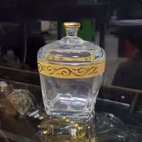 قندان استرلینگ طلایی طرح ملودی ساخت چین 