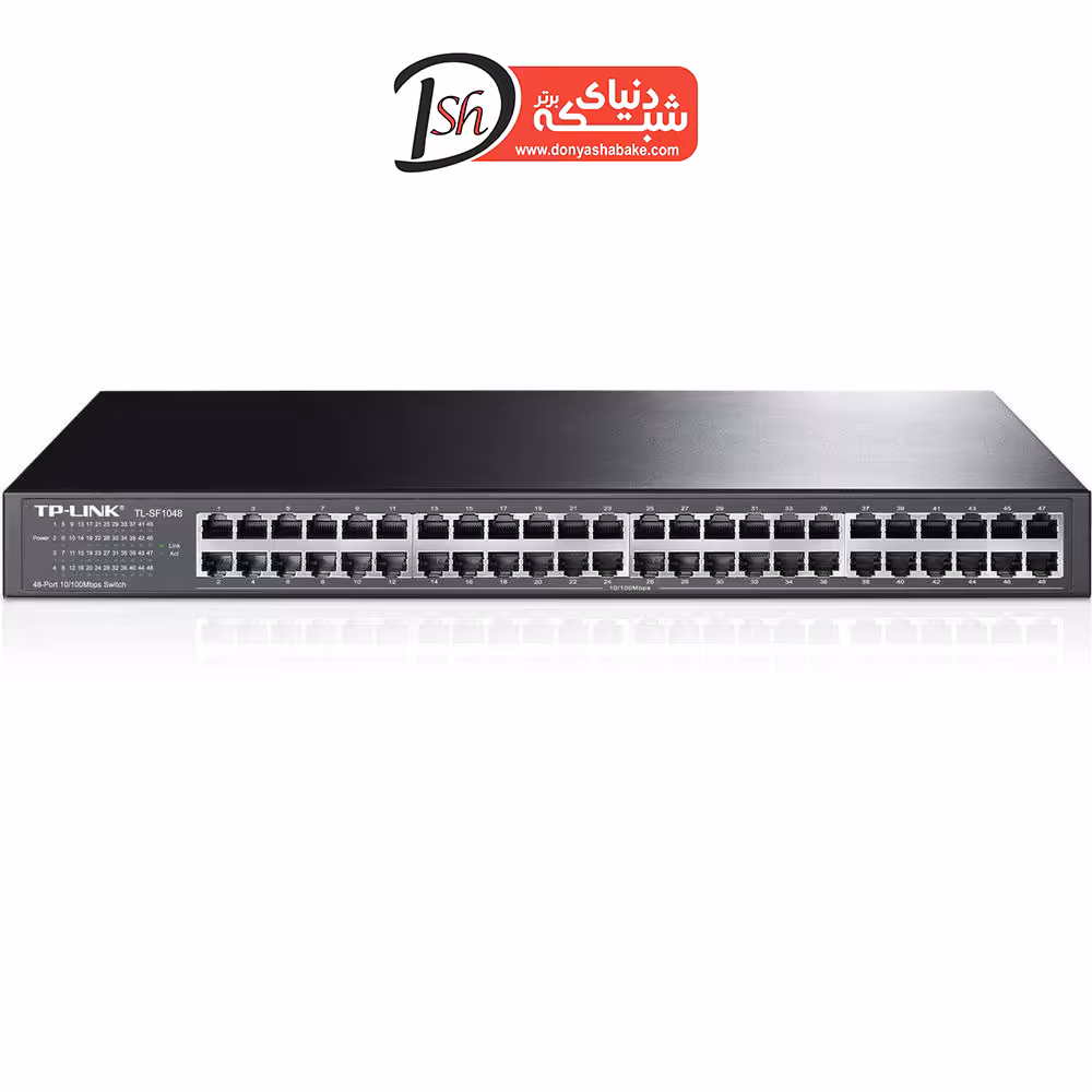 سوئیچ 48 پورت رکمونت تی پی لینک مدل TPLink TL-SF1048 - دنیای شبکه برتر