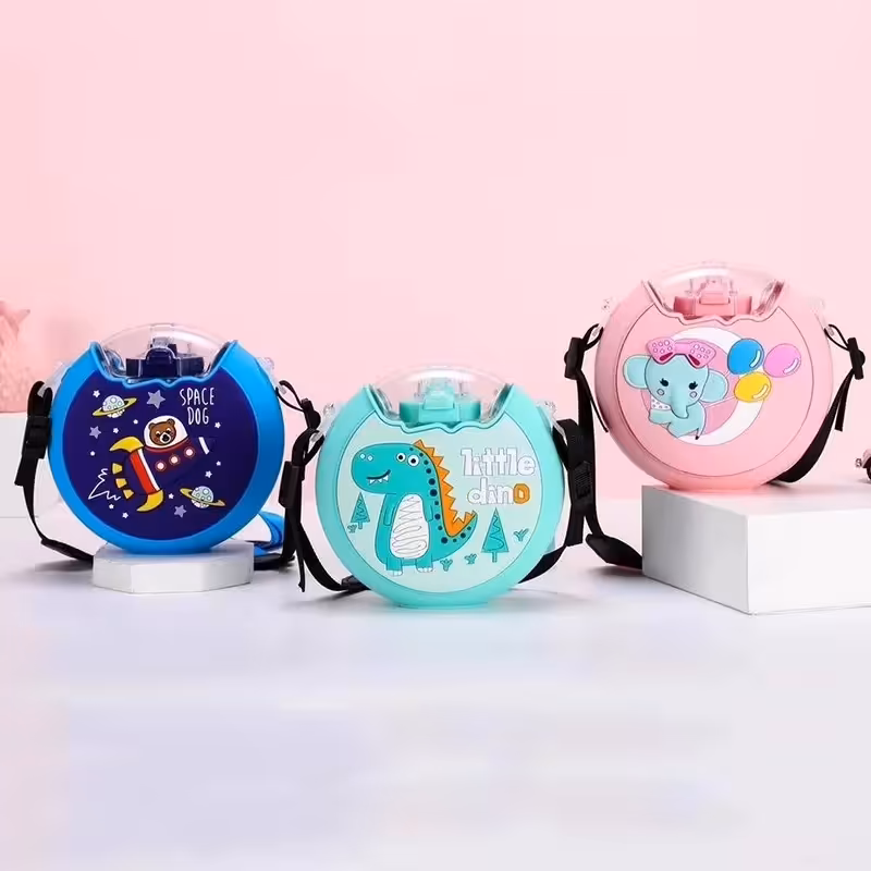 قمقمه یا بطری آب  دوناتی و گرد