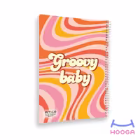دفتر مشق 80 برگ سری groovy طرح 1