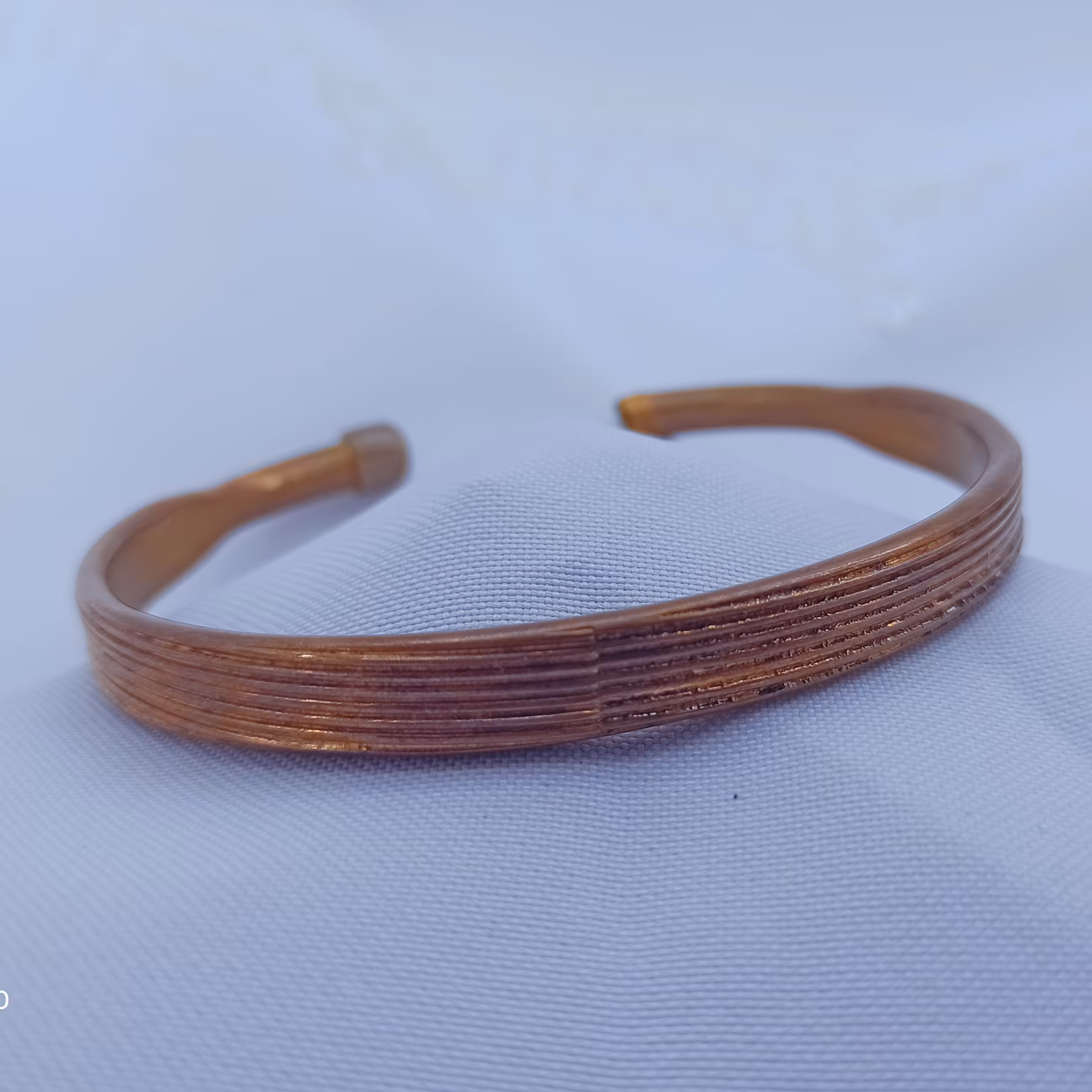 دستبند مسی هندی مدل خط دار 