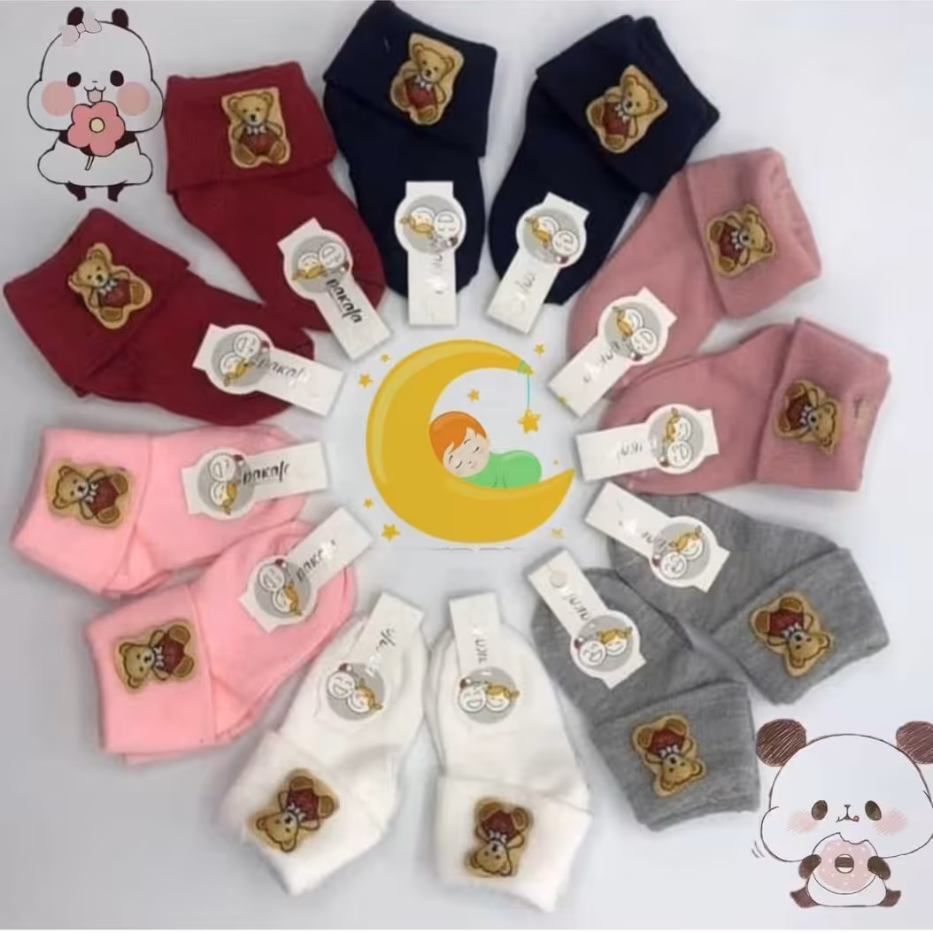 جوراب دخترانه_پسرانه👶🏻🐻🪁🧸🎀🎈
عروسکی💚💙💛🧡
