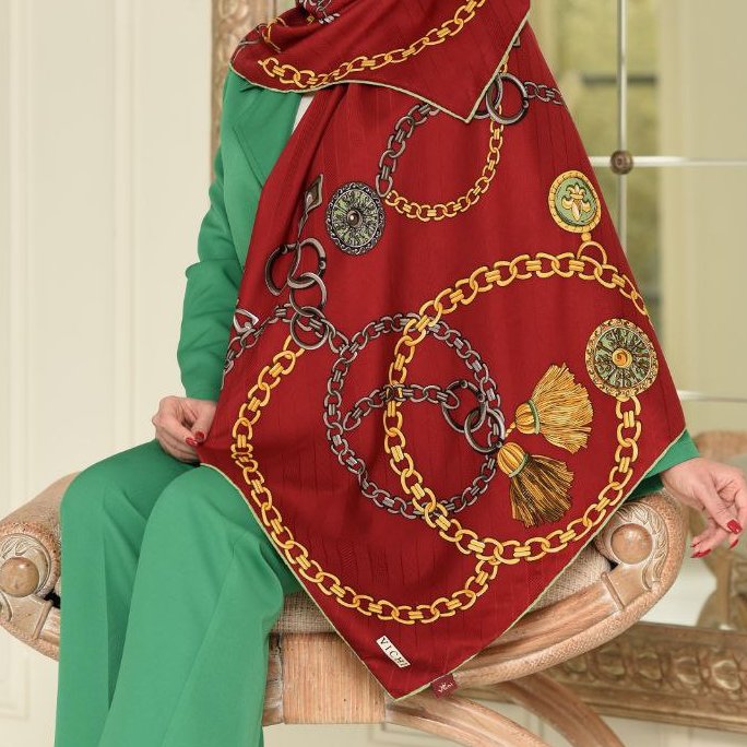 روسری  ابریشمی کجراه