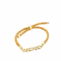 دستبند طلای 18 عیار  بند پارچه ای کد DP60