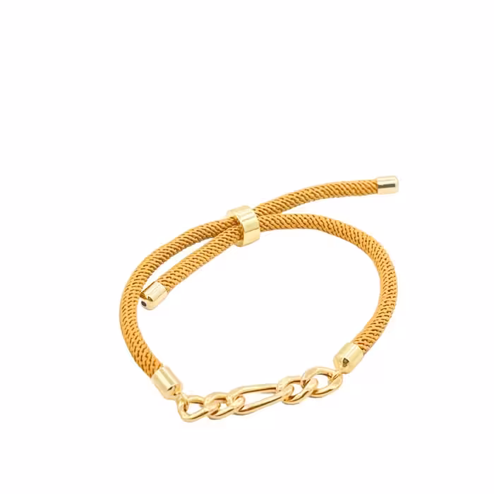 دستبند طلای 18 عیار  بند پارچه ای کد DP60