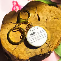 دسته کلید تاریخ تولد دو طرفه