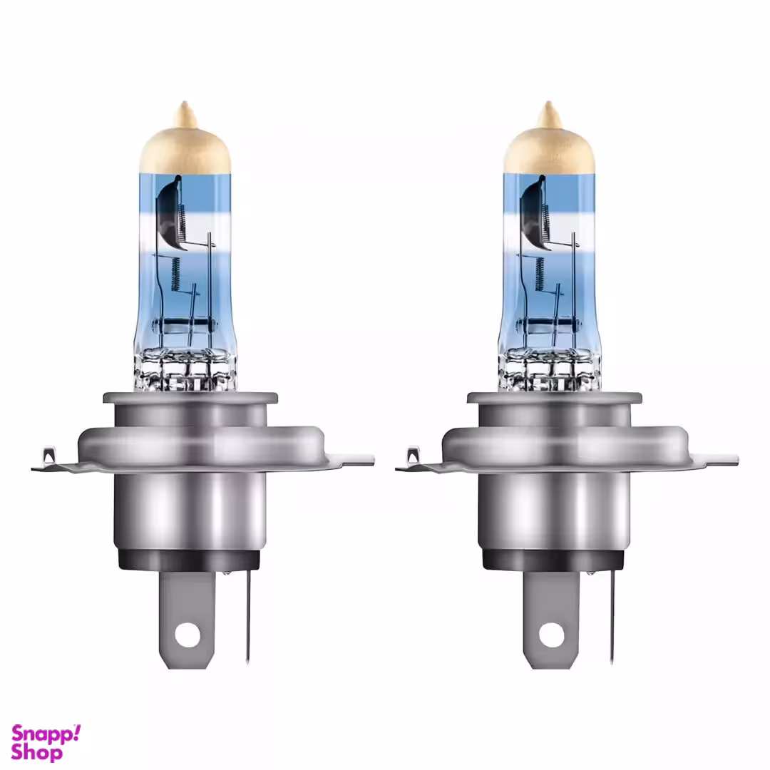 لامپ هالوژن اسرام پایه H4 مدل نایت بریکر لیزر 220 درصد بسته 2 عددی