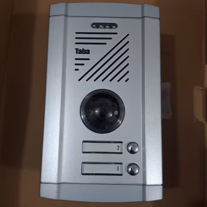 پنل ایفون تصویری تابا 2 دو واحدی دوربین سونی رنگی فولhd دید درشب واضح شفاف 