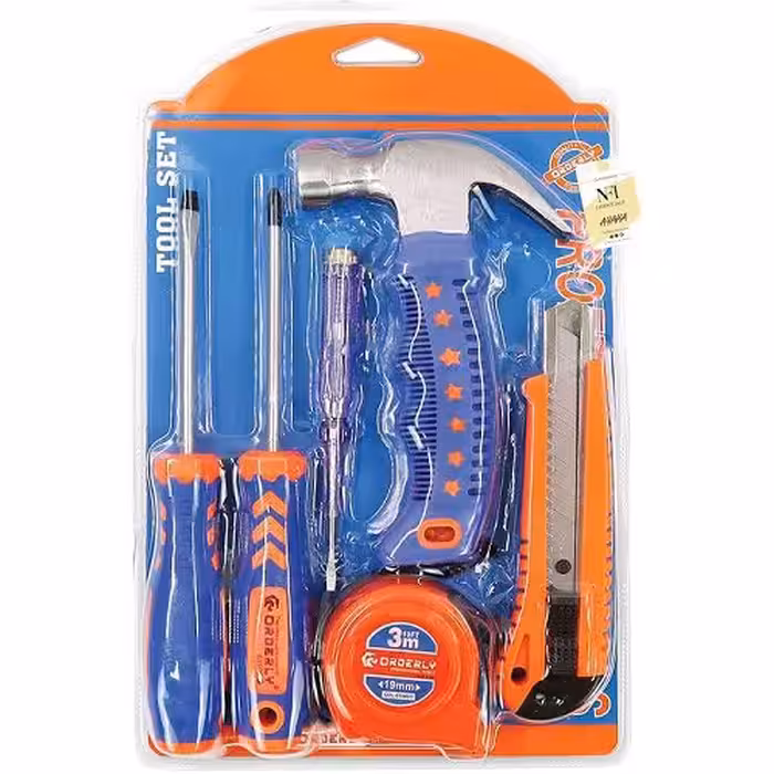 ابزار دستی چندکاره - (متر نواری، چکش، پیچ گوشتی، کاتر، تستر)