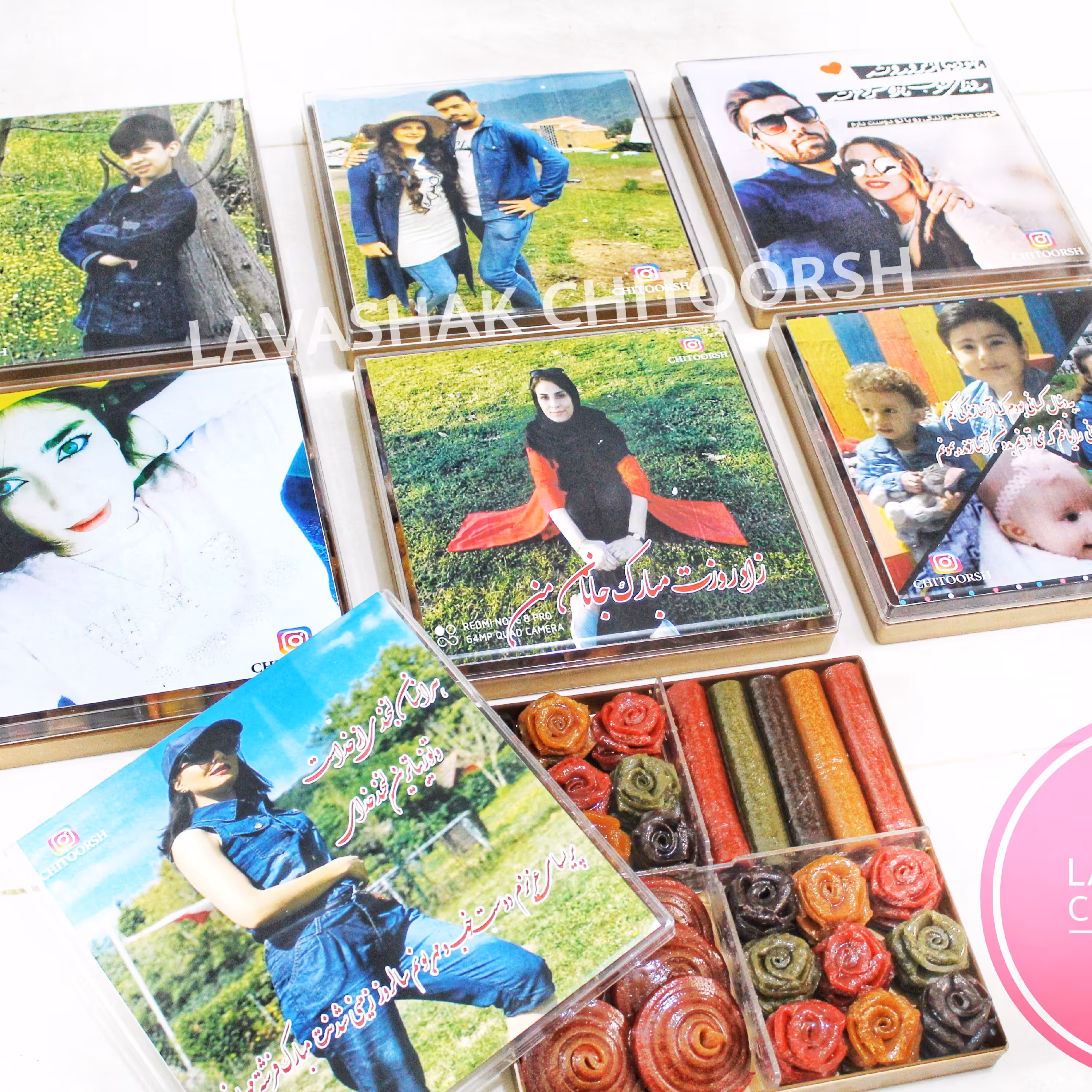 سینی مزه 4قسمتی با چاپ عکس