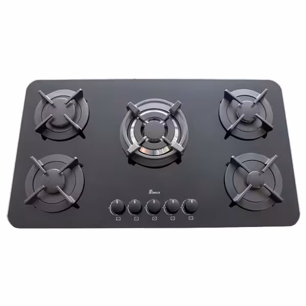 اجاق گاز صفحه ای بیمکث 5 شعله مدل MG 5091 مشکی