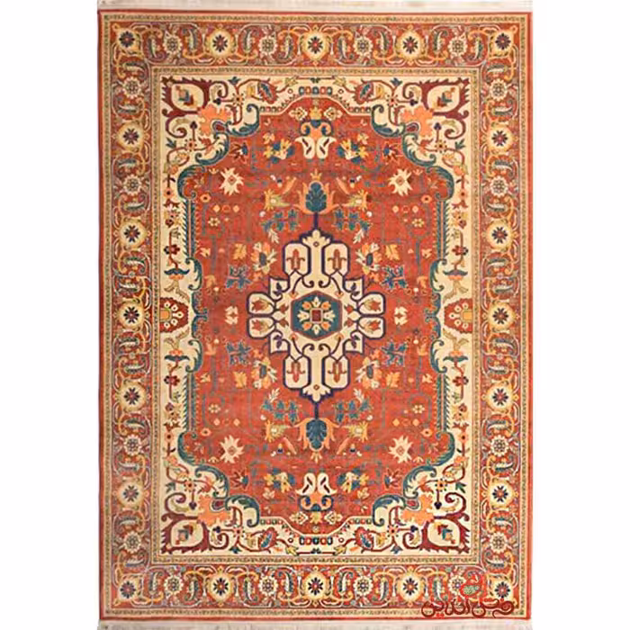 فرش ماشینی کلاریس کلکسیون کهنه نما کد  100628