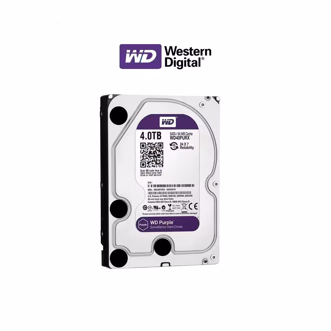 هارد اینترنال 4 ترابایت بنفش برند  وسترن دیجیتال با گارانتی2 سال اصلی 