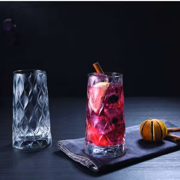 لیوان بلور پاشاباغچه مدل لیفی Leafy کد 420855 مجموعه 4 عددی