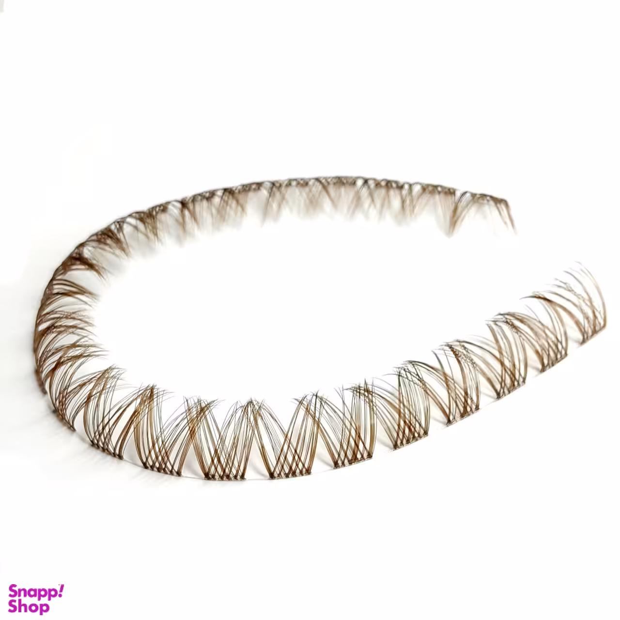 مژه مصنوعی ریسه ای مدل فیشر رنگی کد C قهوه ای سایز 14