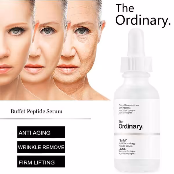 سرم آبرسان و جوانساز بافت (بافه) ، مولتی پپتاید جدید اوردینری حجم 30 میل The Ordinary Buffet Serum , multi peptide   ha serum