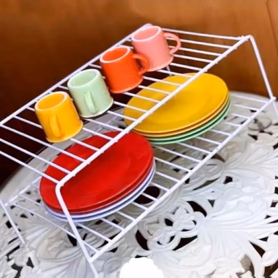 راف دو طبقه داخل کابینت 