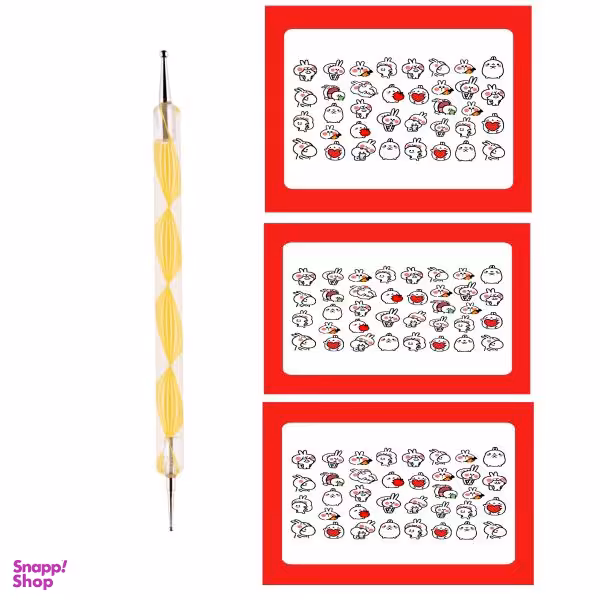 قلم طراحی ناخن مدل 03 به همراه لنز ناخن