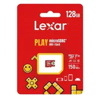کارت حافظه microSDXC لکسار مدل PLAY کلاس 10 استاندارد UHS-I U1 سرعت 150MBpsظرفیت 128گیگابایت