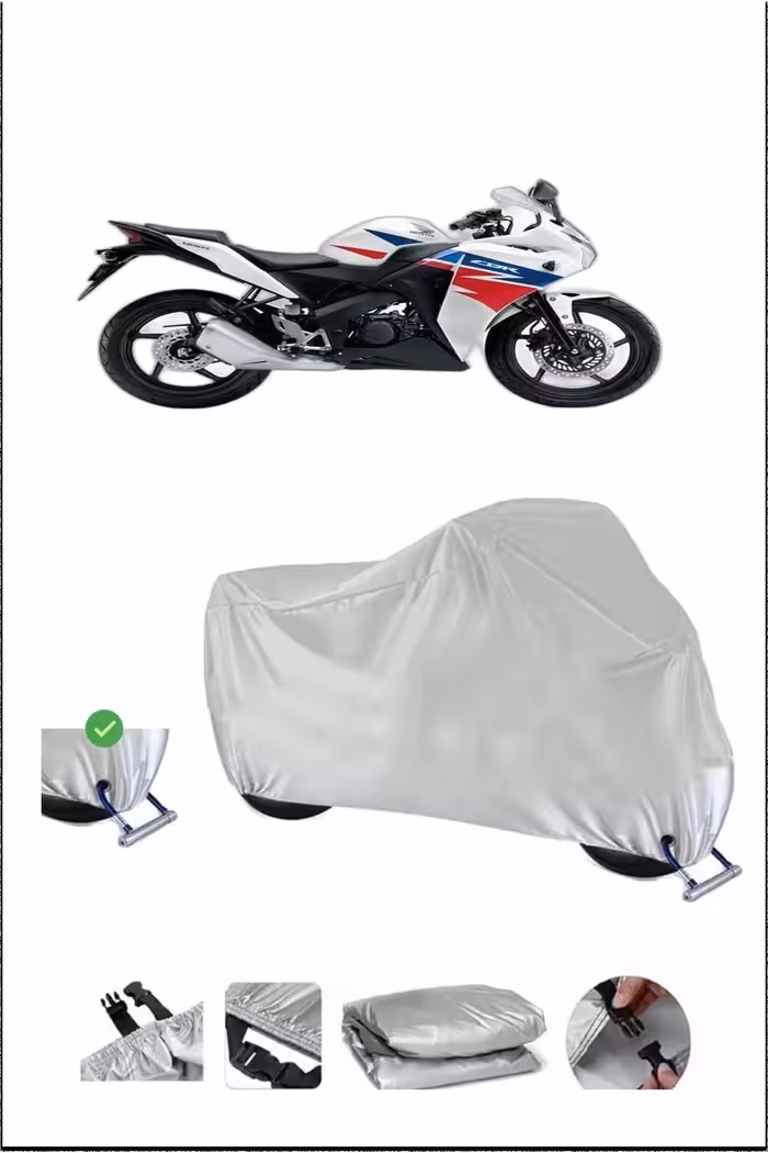 چادر موتورسیکلت خاکستری قفل HONDA CBR125R سازگار با ضد آب دوام موتور سیکلت برقی Breen