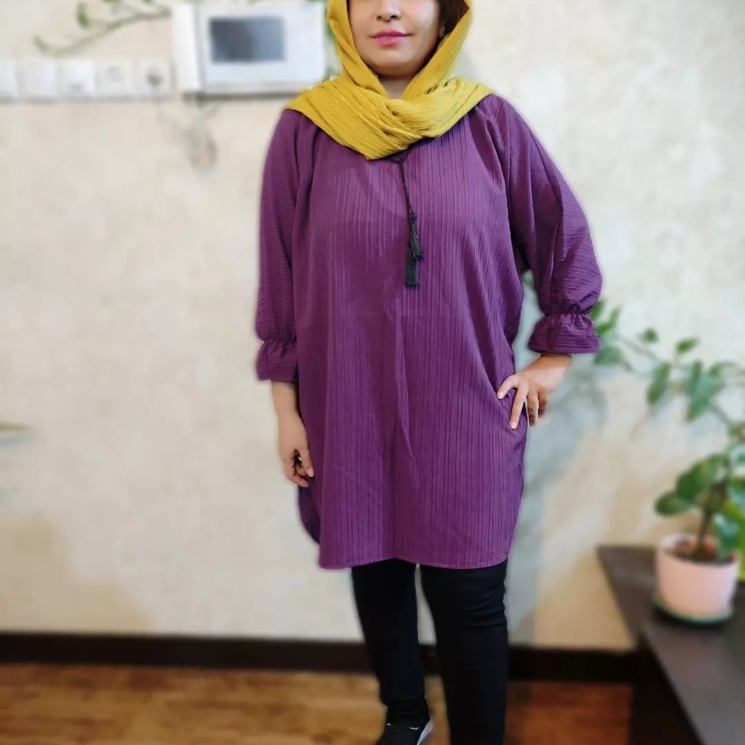 تونیک مانتویی قواره دار مناسب 44 تا 52