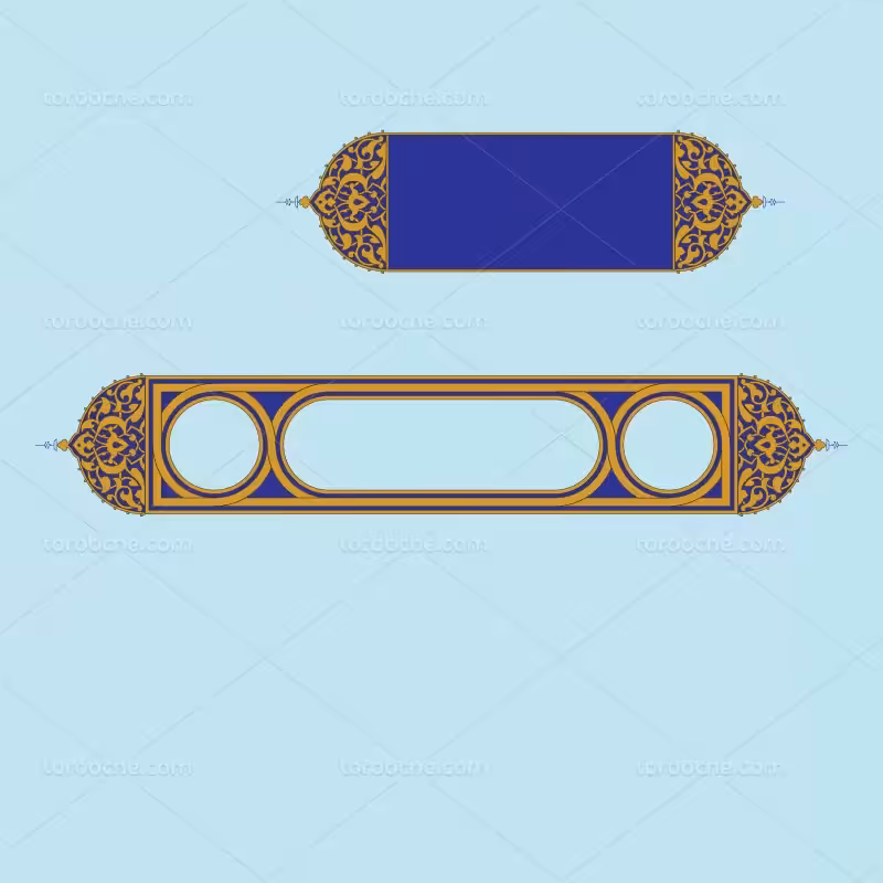 وکتور طرح قلمدان تذهیب | گرافیک با طعم تربچه