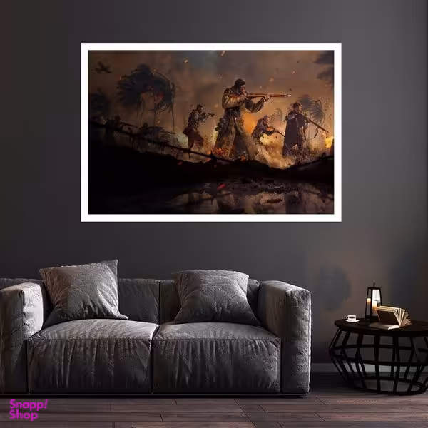 تابلو بکلیت طرح بازی Call of Duty مدل قاب شاسی W-s8765