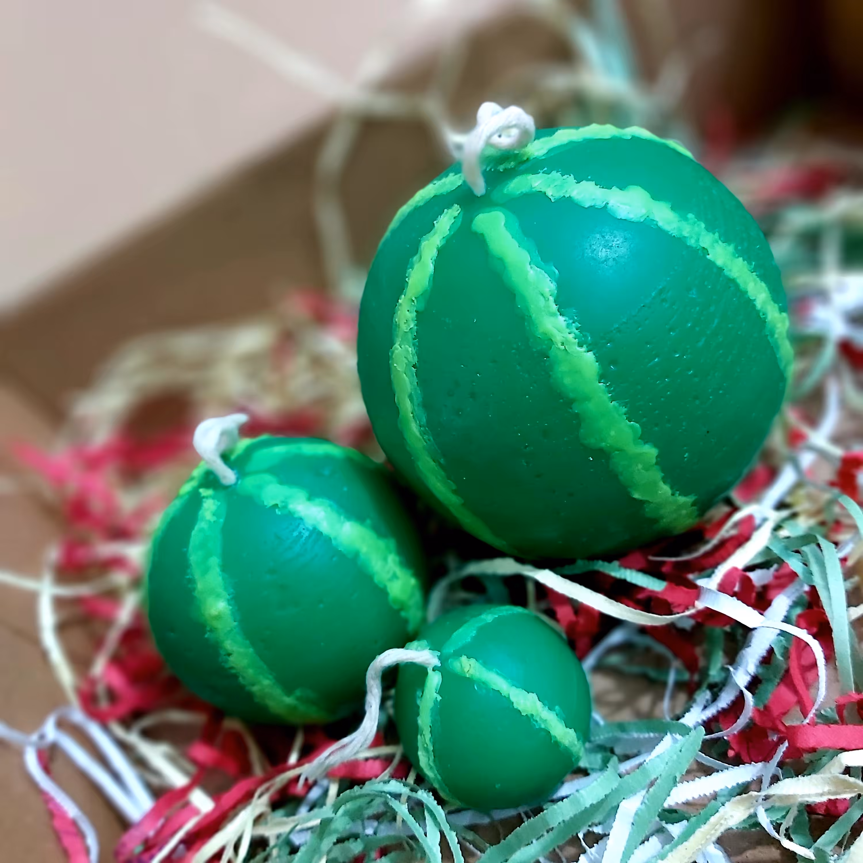 شمع یلدایی هندوانه سه عددی