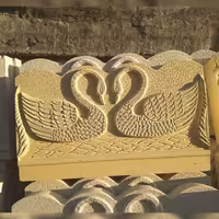 جدول دورباغچه پلیمری طرح قو سایز 30-50 رنگ سفید قرمز خاکستری کرم مشکی و سایر رنگ ها