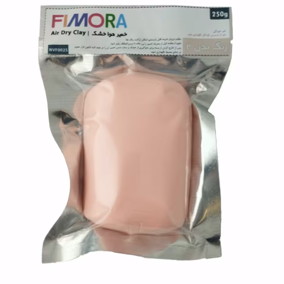 خمیر گل چینی هوا خشک  رنگ بدن (250 گرمی)