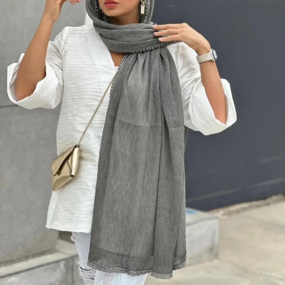 شال پلیسه دور نوار سکه ای وارداتی