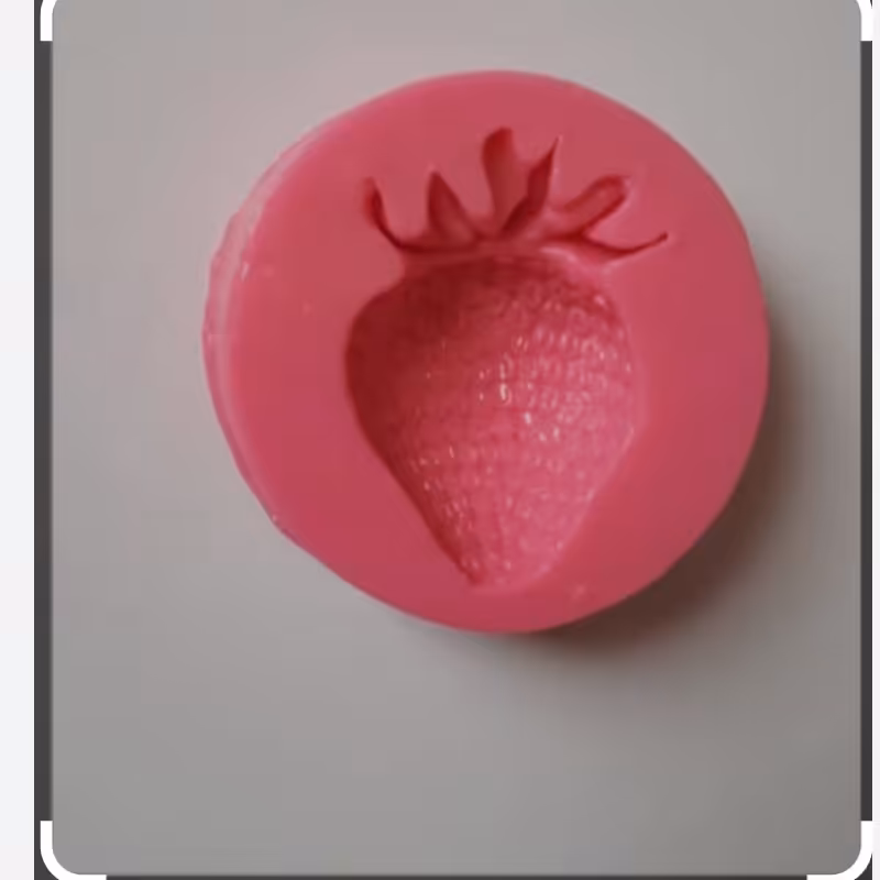 قالب توت فرنگی . قالب سیلیکونی