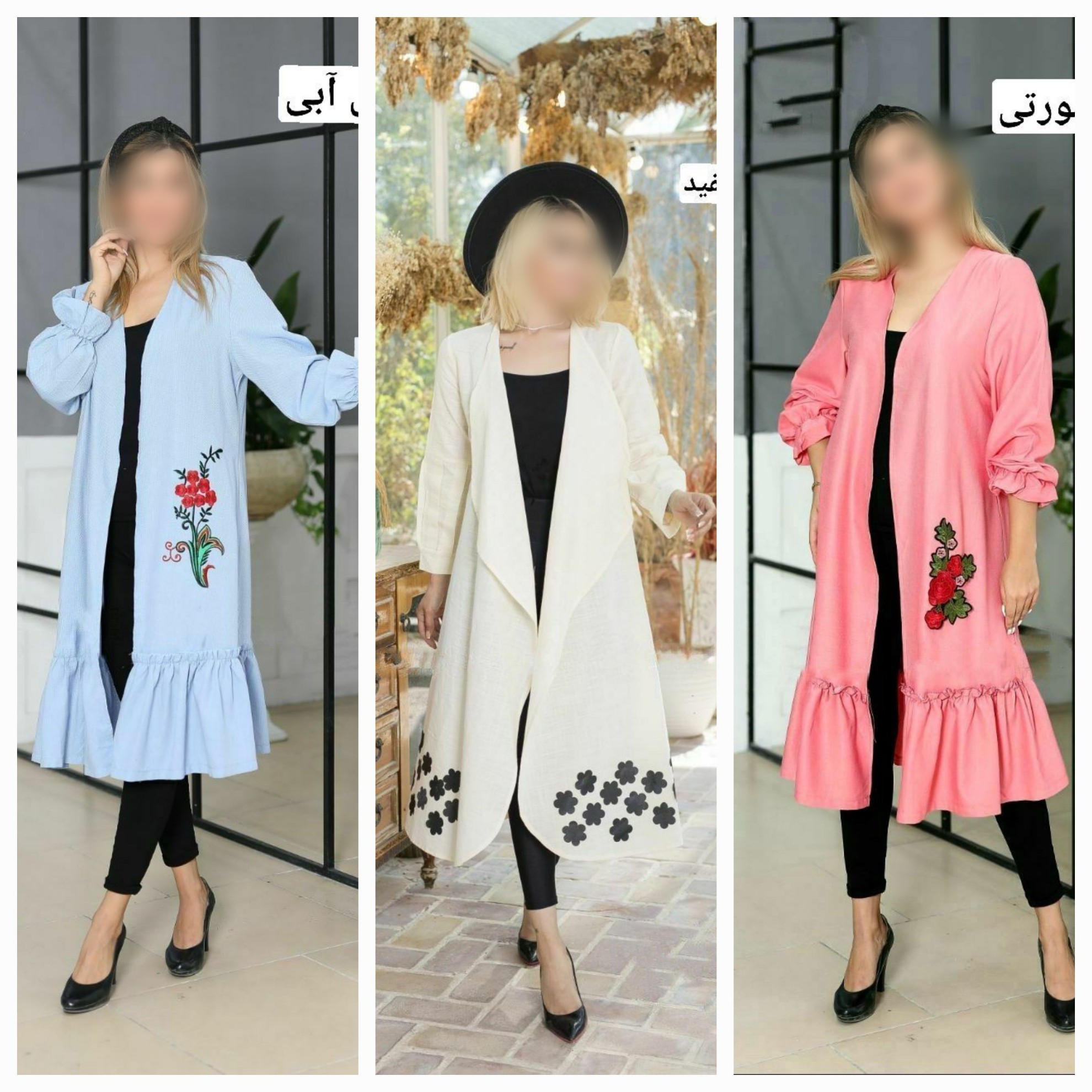مانتو نخی گلدوزی شهلا ( 36 تا 46 ) -  مانتو نخی -  مانتو تابستونی -  مانتو تابستانی -  مانتو گلدوزی - مانتو جلوباز 