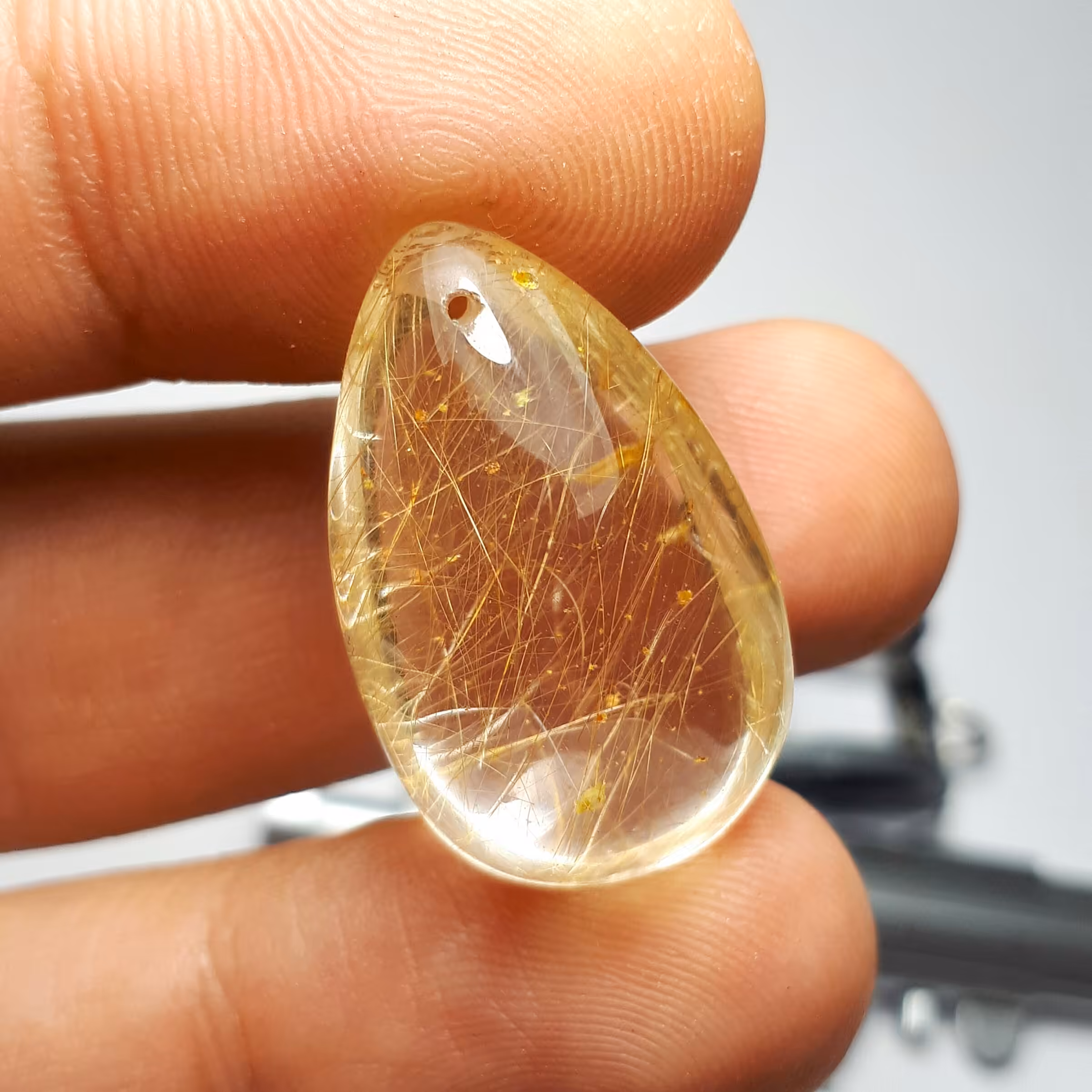 کوارتز مو طلایی استثنایی فوق‌العاده زیبا