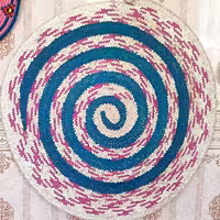 سفره حصیری بزرگ با قطر115سانت هم به عنوان سفره و هم زیر انداز قابل استفاده هست