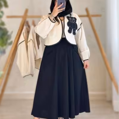 کت و دامن خرسی کد 88666