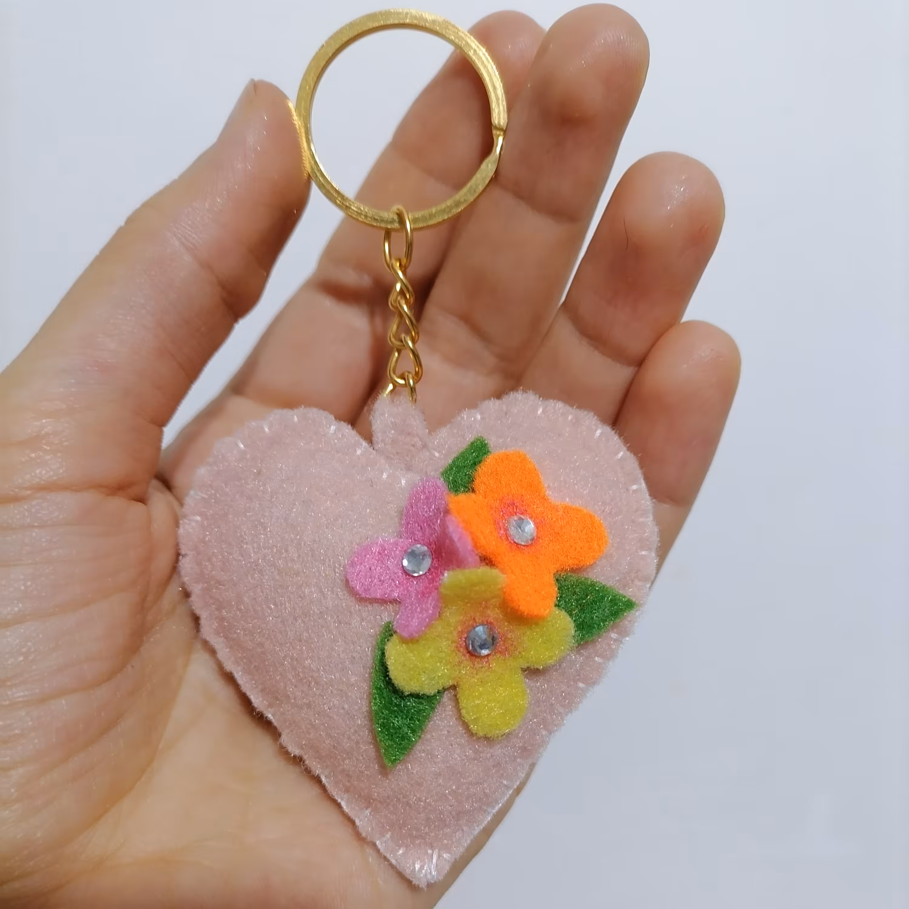 جاکلیدی نمدی طرح قلب 