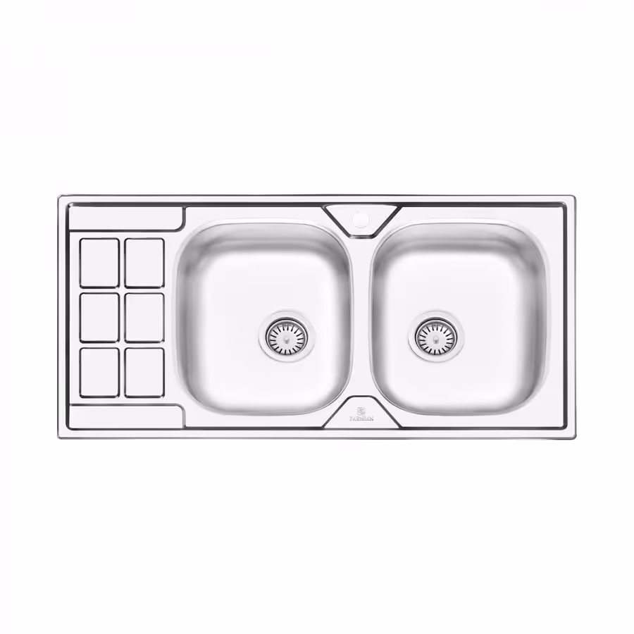 سینک نیمه فانتزی توکار پرنیان استیل مدل  PS 2204