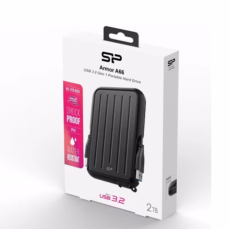 هارد اکسترنال سیلیکون پاور مدل Armor A66 ظرفیت 1  ترابایت