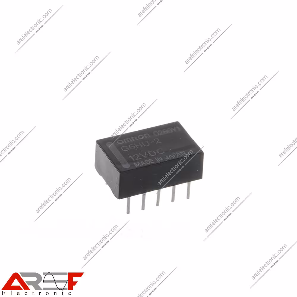 رله امرن مخابراتی لچ مدل G6HU-2 دارای 12 ولت و 10 پین - فروشگاه عارف الکترونیک