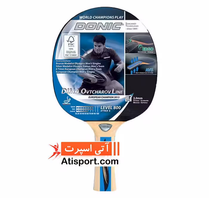 راکت پینگ پنگ دونیک Ovtcharov Line Level 800