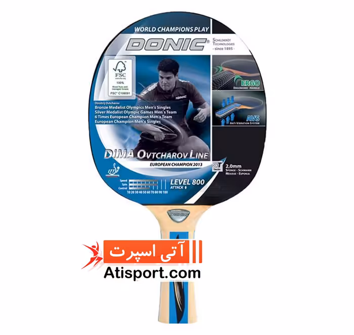 راکت پینگ پنگ دونیک Ovtcharov Line Level 800