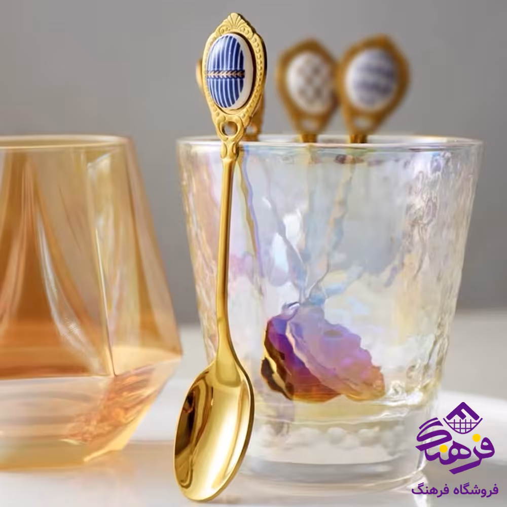 قاشق مربا نگین دار 20
